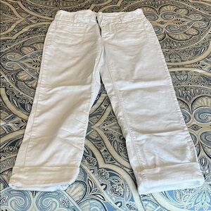 White Cropped Pants